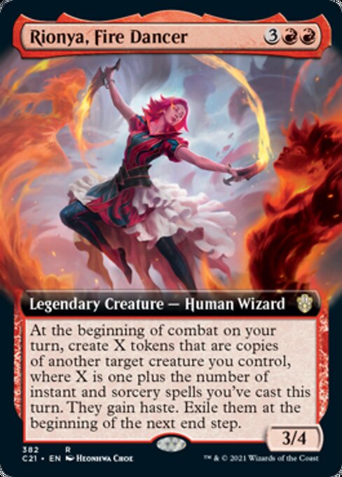 Rionya, Fire Dancer (Extended Art) (Commander 2021 Strixhaven) Near Mint