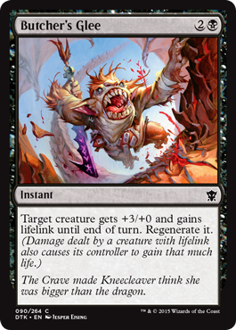Butcher's Glee (Dragons of Tarkir) Heavy Play