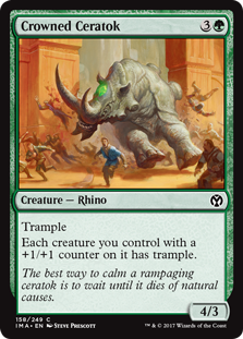 Crowned Ceratok (Iconic Masters) Near Mint Foil