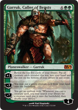 Garruk, Caller of Beasts (Magic 2014 Core Set) Light Play