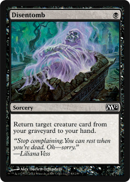 Disentomb (Magic 2012 Core Set) Heavy Play