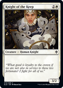 Knight of the Keep (Throne of Eldraine) Light Play Foil