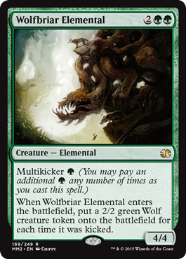 Wolfbriar Elemental (Modern Masters 2015) Light Play