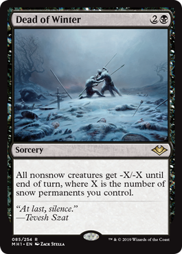 Dead of Winter (Modern Horizons) Medium Play Foil