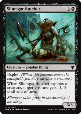 Silumgar Butcher (Dragons of Tarkir) Light Play Foil