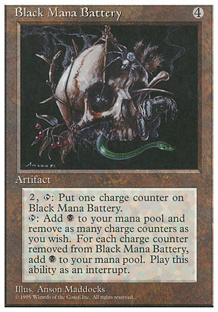 Black Mana Battery (4th Edition) Light Play