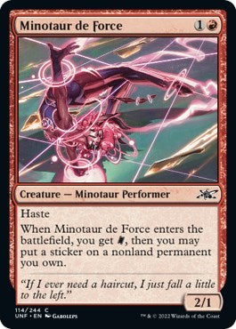 Minotaur de Force (Unfinity) Near Mint Foil