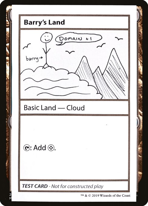 Barrys Land (No PW Symbol) (Mystery Booster Test Print 2021) Near Mint