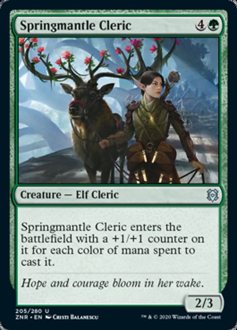 Springmantle Cleric (Zendikar Rising) Medium Play