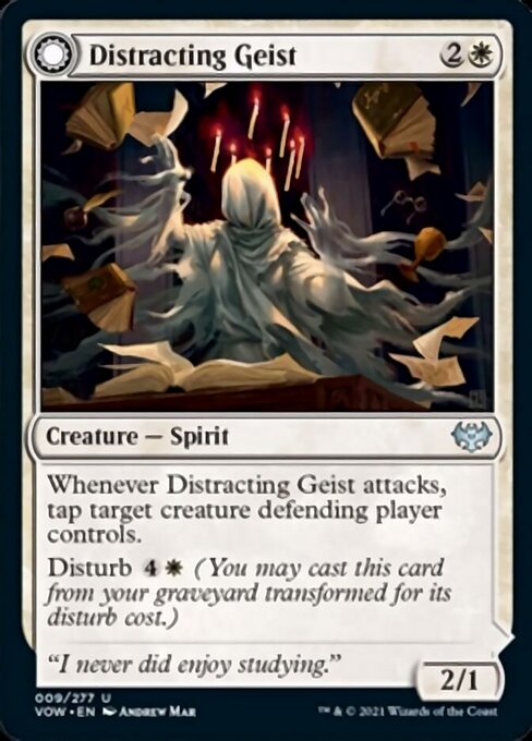 Distracting Geist / Clever Distraction (Innistrad: Crimson Vow) Near Mint Foil