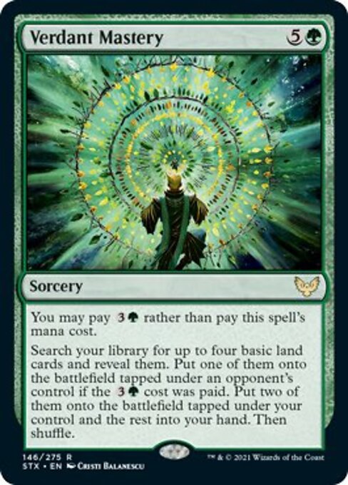Verdant Mastery (Strixhaven) Near Mint