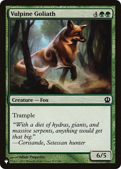Vulpine Goliath (The List) Near Mint