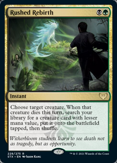 Rushed Rebirth (Strixhaven) Light Play Foil