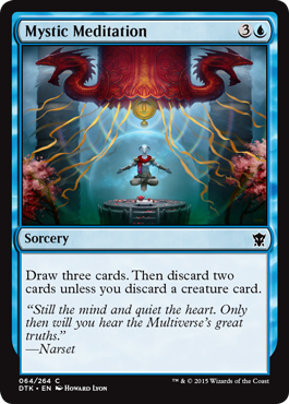 Mystic Meditation (Dragons of Tarkir) Medium Play