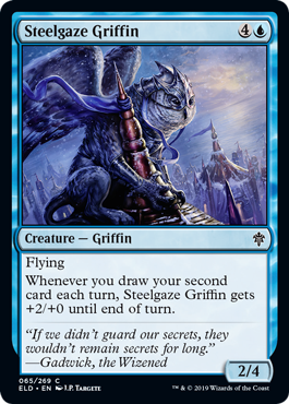 Steelgaze Griffin (Throne of Eldraine) Near Mint