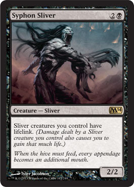 Syphon Sliver (Magic 2014 Core Set) Light Play Foil