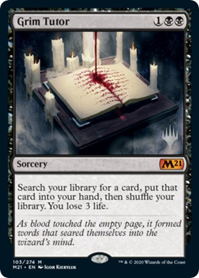 Grim Tutor (Promo Pack: Core Set 2021) Near Mint Foil