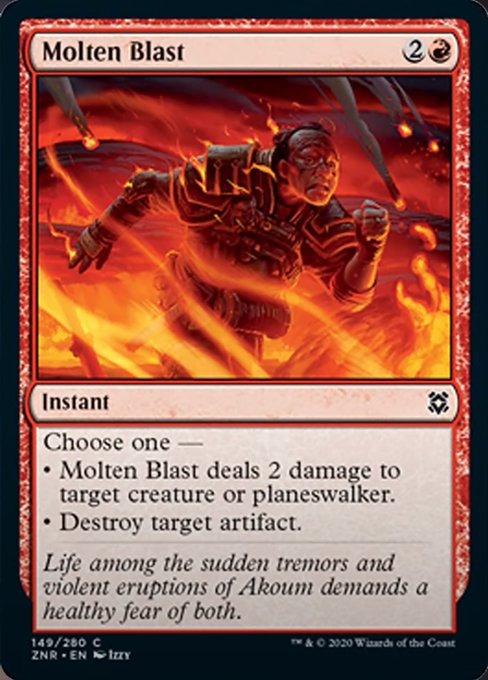 Molten Blast (Zendikar Rising) Medium Play