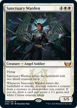 Sanctuary Warden (Streets of New Capenna) Near Mint Foil