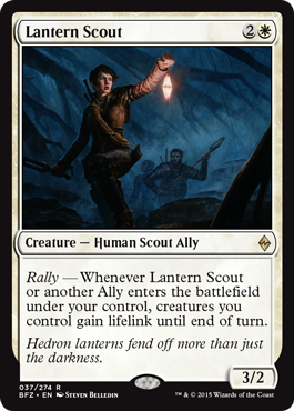 Lantern Scout (Battle for Zendikar) Medium Play