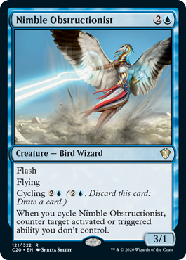 Nimble Obstructionist (Commander 2020 Ikoria) Near Mint