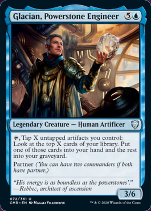 Glacian, Powerstone Engineer (Commander Legends) Near Mint Foil