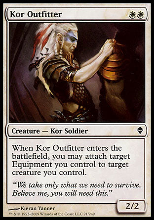 Kor Outfitter (Zendikar) Damaged / Poor