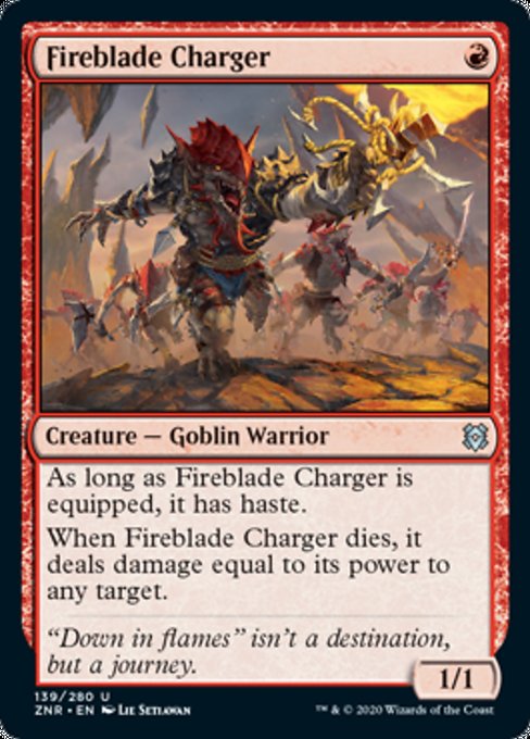 Fireblade Charger (Zendikar Rising) Medium Play