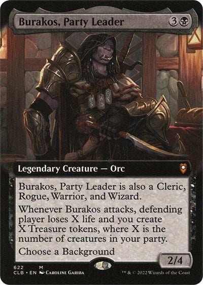 Burakos, Party Leader (Extended Art) (Commander Legends: Battle for Baldur's Gate) Near Mint Foil