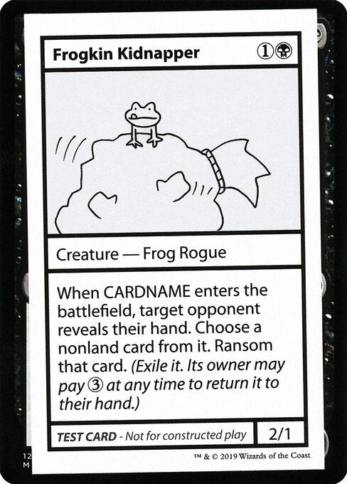 Frogkin Kidnapper (No PW Symbol) (Mystery Booster Test Print 2021) Near Mint