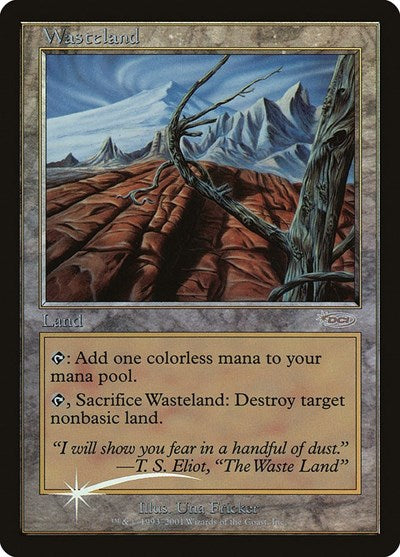 Wasteland (Promos: Magic Player Rewards) Heavy Play Foil