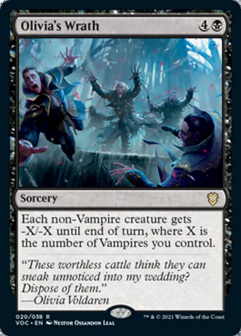 Olivia's Wrath (Commander 2021 Crimson Vow) Near Mint