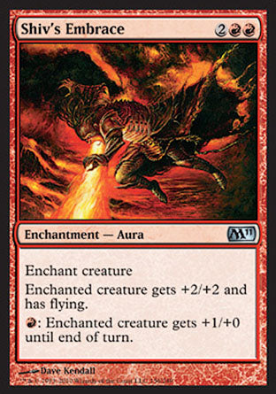 Shiv's Embrace (Magic 2011 Core Set) Heavy Play