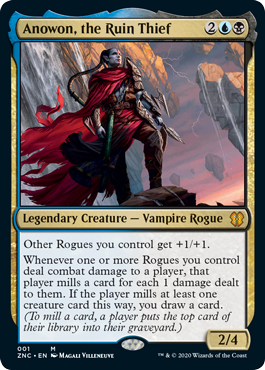 Extended Art Anowon, the Ruin Thief (Commander 2020 Zendikar Rising) Near Mint Foil