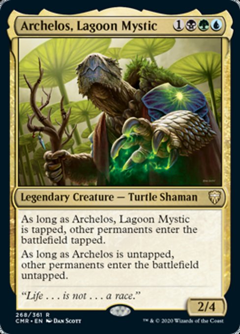 Archelos, Lagoon Mystic (Commander Legends) Light Play