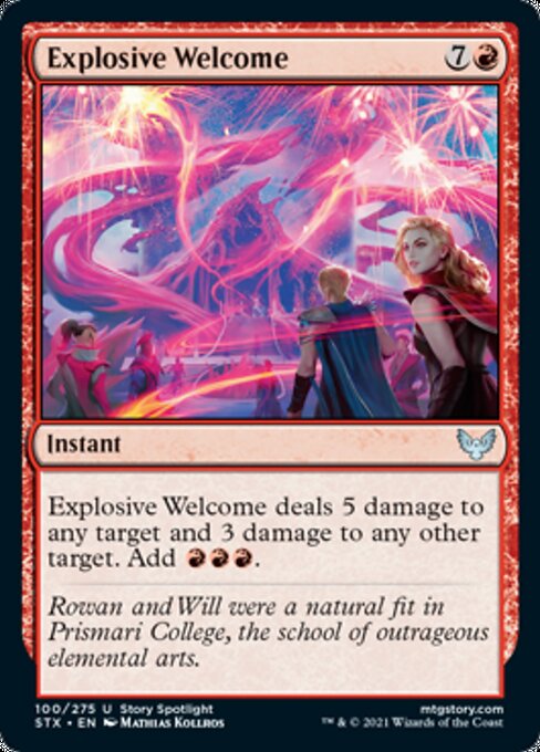 Explosive Welcome (Strixhaven) Near Mint Foil