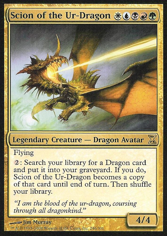 Scion of the Ur-Dragon (Time Spiral) Medium Play