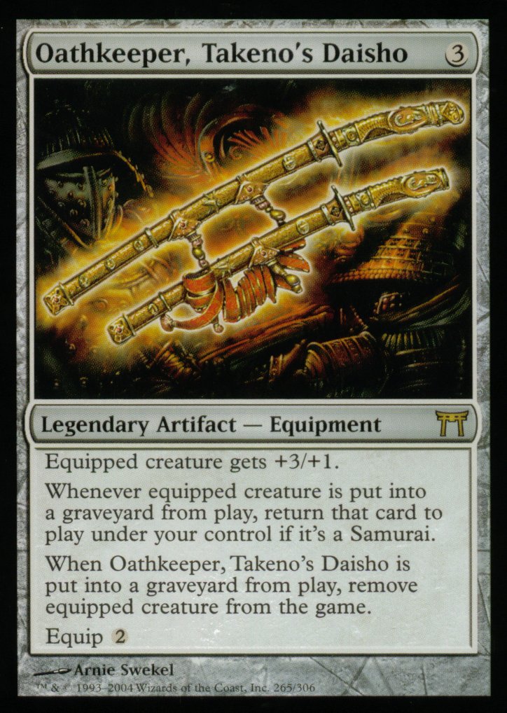 Oathkeeper, Takeno's Daisho (Champions of Kamigawa) Near Mint