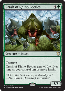 Crash of Rhino Beetles (Commander 2018) Near Mint