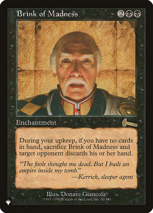 Brink of Madness (The List) Near Mint