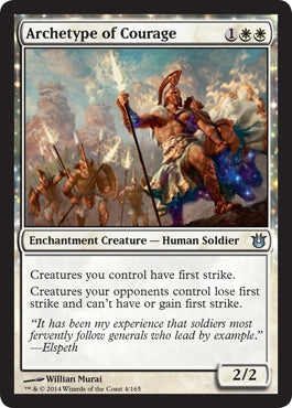Archetype of Courage (Born of the Gods) Near Mint Foil