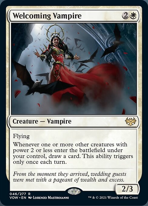 Welcoming Vampire (Innistrad: Crimson Vow) Near Mint Foil