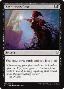 Ambition's Cost (Commander 2017) Light Play