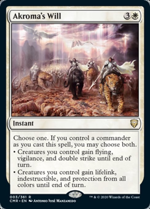 Akroma's Will (Commander Legends) Near Mint Foil