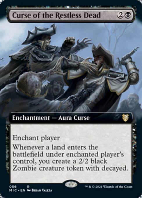 Curse of the Restless Dead (Extended Art) (Commander 2021 Midnight Hunt) Light Play