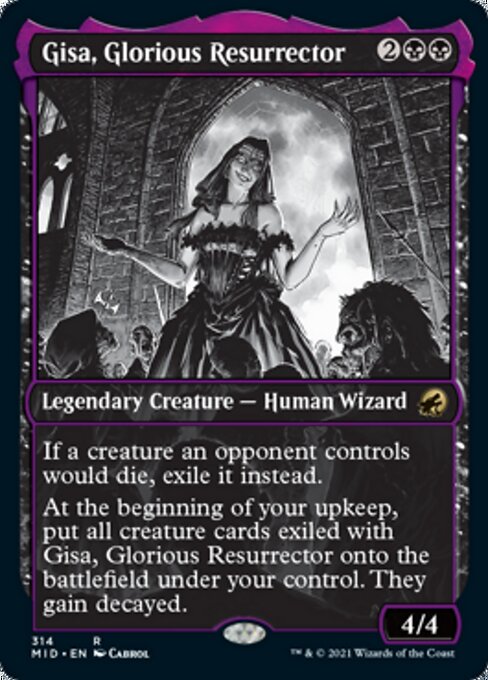 Gisa, Glorious Resurrector (Showcase) (Innistrad: Midnight Hunt) Near Mint