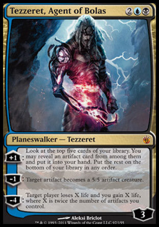 Tezzeret, Agent of Bolas (Mirrodin Besieged) Medium Play