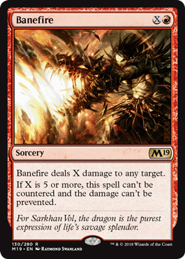 Banefire (Magic 2019 Core Set) Near Mint