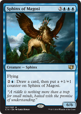 Sphinx of Magosi (Commander 2014 Edition) Damaged / Poor
