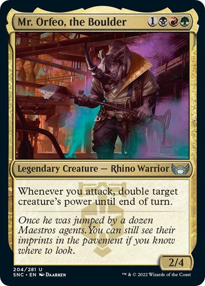 Mr. Orfeo, the Boulder (Streets of New Capenna) Near Mint Foil